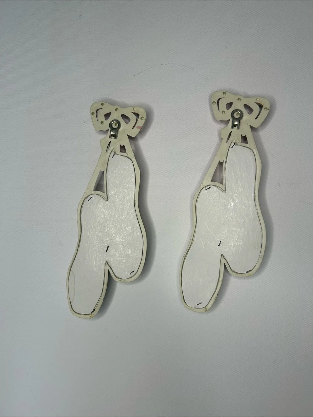 Vintage Burwood molded plastic Ballerina Slippers Wall Art Hanging Decor